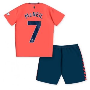 Dwight McNeil #7 Everton Udebanesæt Børn 2023-2024 Kort ærmer + korte bukser