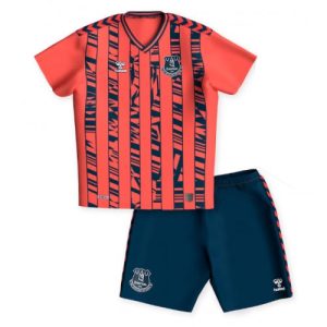 Fodboldtrøjer Danmark Everton Udebanesæt Børn 2023-2024 Kort ærmer + korte bukser