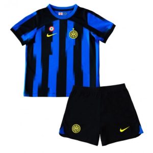 Fodboldtrøjer Danmark Inter Milan Hjemmebanesæt Børn 2023-2024 Kort ærmer + korte bukser