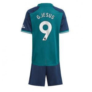 Gabriel Jesus #9 Arsenal Tredje trøje Børn 2023-2024 Kort ærmer + korte bukser