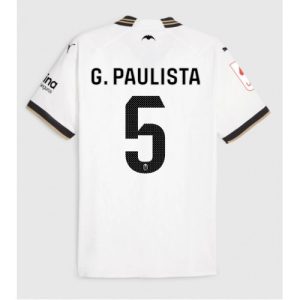 Gabriel Paulista #5 Herre Valencia Hjemmebanetrøje 2023-2024 Kort ærmer