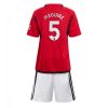 Harry Maguire #5 Manchester United Hjemmebanesæt Børn 2023-24 Kort ærmer + korte bukser