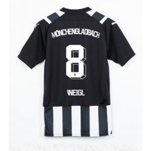 Julian Weigl #8 Herre Borussia Monchengladbach Tredje trøje 2023-2024 sort hvid Kort ærmer