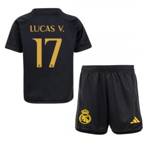 Lucas Vazquez #17 Real Madrid Tredje trøje Børn 2023-2024 Kort ærmer + korte bukser