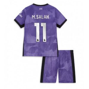 Mohamed Salah #11 Liverpool Tredje trøje Børn 2023-2024 Kort ærmer + korte bukser