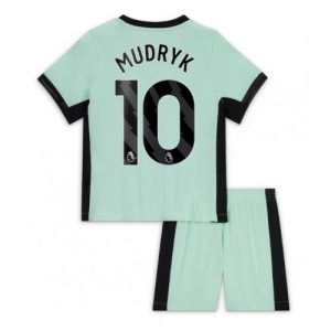Mykhailo Mudryk #10 Chelsea Tredje trøje Børn 2023-2024 Kort ærmer + korte bukser