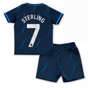 Raheem Sterling #7 Chelsea Udebanesæt Børn 2023-2024 Kort ærmer + korte bukser