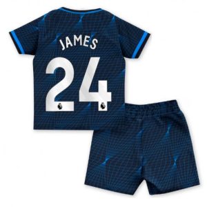 Reece James #24 Chelsea Udebanesæt Børn 2023-2024 Kort ærmer + korte bukser