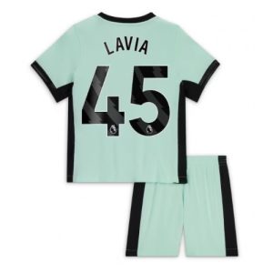 Romeo Lavia #45 Chelsea Tredje trøje Børn 2023-2024 Kort ærmer + korte bukser