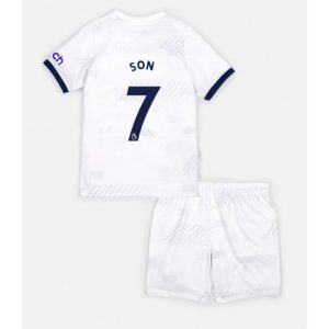 Son Heung-min #7 Tottenham Hotspur Hjemmebanesæt Børn 2023-24 Kort ærmer + korte bukser