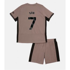 Son Heung-min #7 Tottenham Hotspur Tredje trøje Børn 2023-24 Kort ærmer + korte bukser