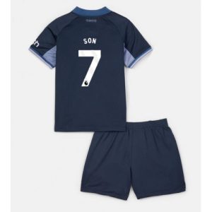 Son Heung-min #7 Tottenham Hotspur Udebanesæt Børn 2023-24 Kort ærmer + korte bukser