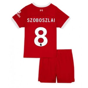 Szoboszlai Dominik #8 Liverpool Hjemmebanesæt Børn 2023-2024 Kort ærmer + korte bukser