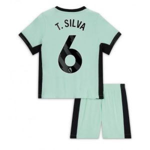 Thiago Silva #6 Chelsea Tredje trøje Børn 2023-2024 Kort ærmer + korte bukser