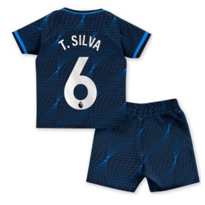 Thiago Silva #6 Chelsea Udebanesæt Børn 2023-2024 Kort ærmer + korte bukser