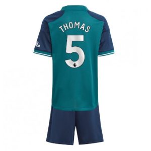Thomas Partey #5 Arsenal Tredje trøje Børn 2023-2024 Kort ærmer + korte bukser