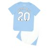Bernardo Silva #20 Manchester City Hjemmebanesæt Børn 2023-24 Kort ærmer + korte bukser