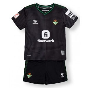 Real Betis Tredje trøje Børn 2023-2024 sort Kort ærmer + korte bukser